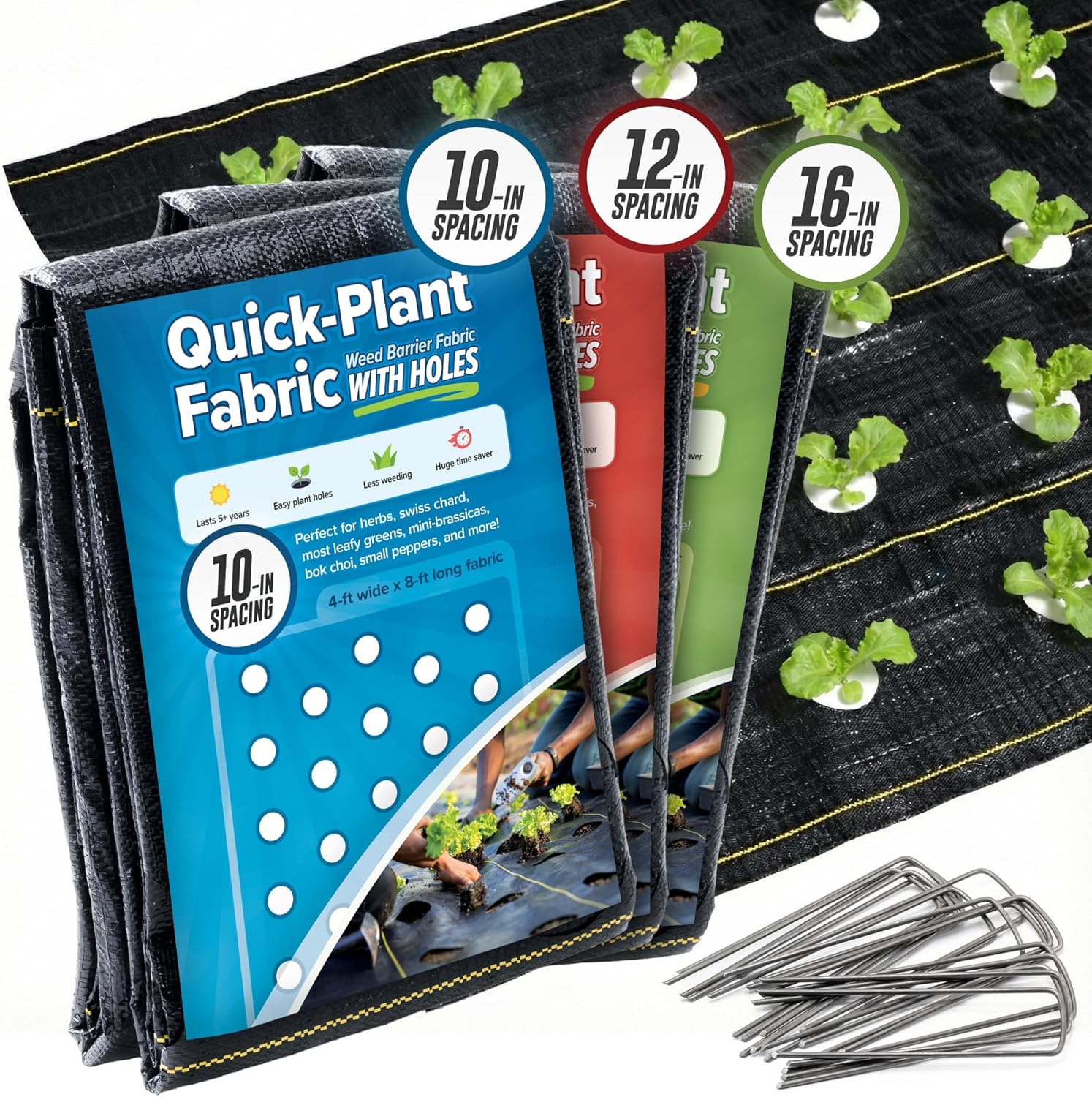 Plants X - Quick-Plant, onkruidwerende tuinafscheiding, 1,2 x 2,4